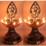 Set of 2 Electric OM Layer LED Jyot Diya