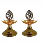 Set of 2 Electric OM Layer LED Jyot Diya - Image 2