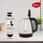 Pigeon 1.5 litre Hot Kettle and Stainless Steel Water Bottle Combo used for boiling Water, Making Tea and Coffee, Instant Noodles, Soup with Auto Shut- off Feature, 1300 W - Image 3