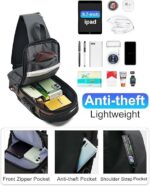 Crossbody Sling Bag For Men & Women, Casual Chest Backpack Shoulder Messenger Bags - Image 2